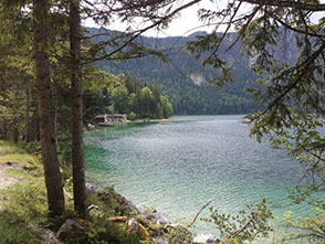 a kristálytiszta vizű Eibsee